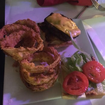Fisherman's Corner - Kids Burger w/ Onion Rings - Cajun/Creole Near Me - Pensacola, Florida Fisherman's Corner - Kids Burger w/ Onion Rings - Cajun/Creole Near Me - Pensacola, Florida
