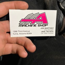 AAA Machine Shop - Shop business card