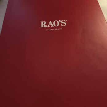 Rao's Miami Beach - Italian Near Me - Miami Beach, Florida Rao's Miami Beach - Italian Near Me - Miami Beach, Florida