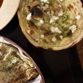 The 100 Food Journey - 100 Food Naan special (top) Cheese filled kulcha (bottom) - Indian Near Me - Newburgh, New York