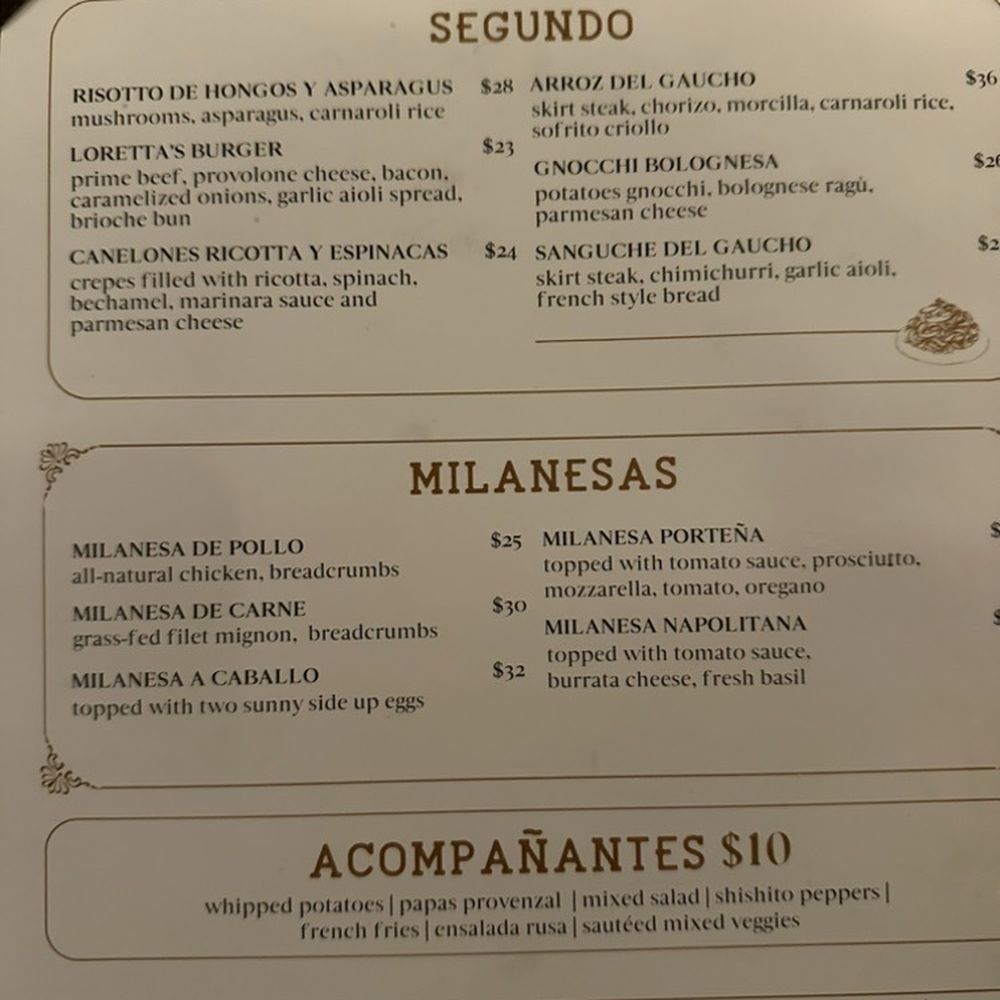 Loretta and the Butcher - Menu - Argentine Near Me - Miami, Florida