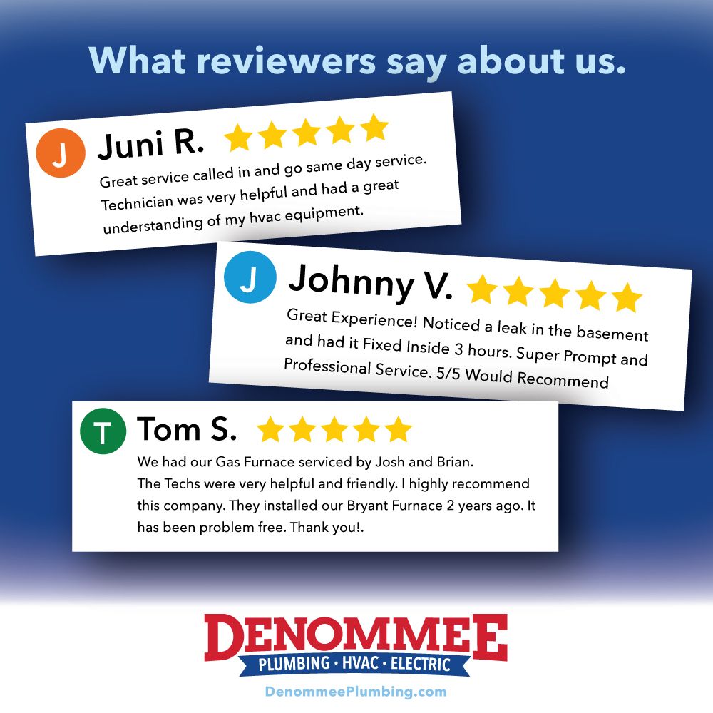 Slide of Denommee Plumbing, HVAC & Electric