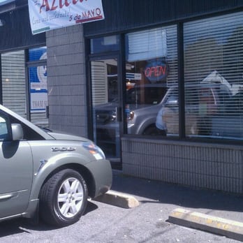 El Azteca Mexican Restaurant - They still have cinqo de mayo signage in August? - Mexican Near Me - Attleboro, Massachusetts