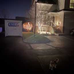 My house and the pod I'm putting my family's stuff in. HOA thinks I'm gonna pay a fine to move out. I own it. 11 years