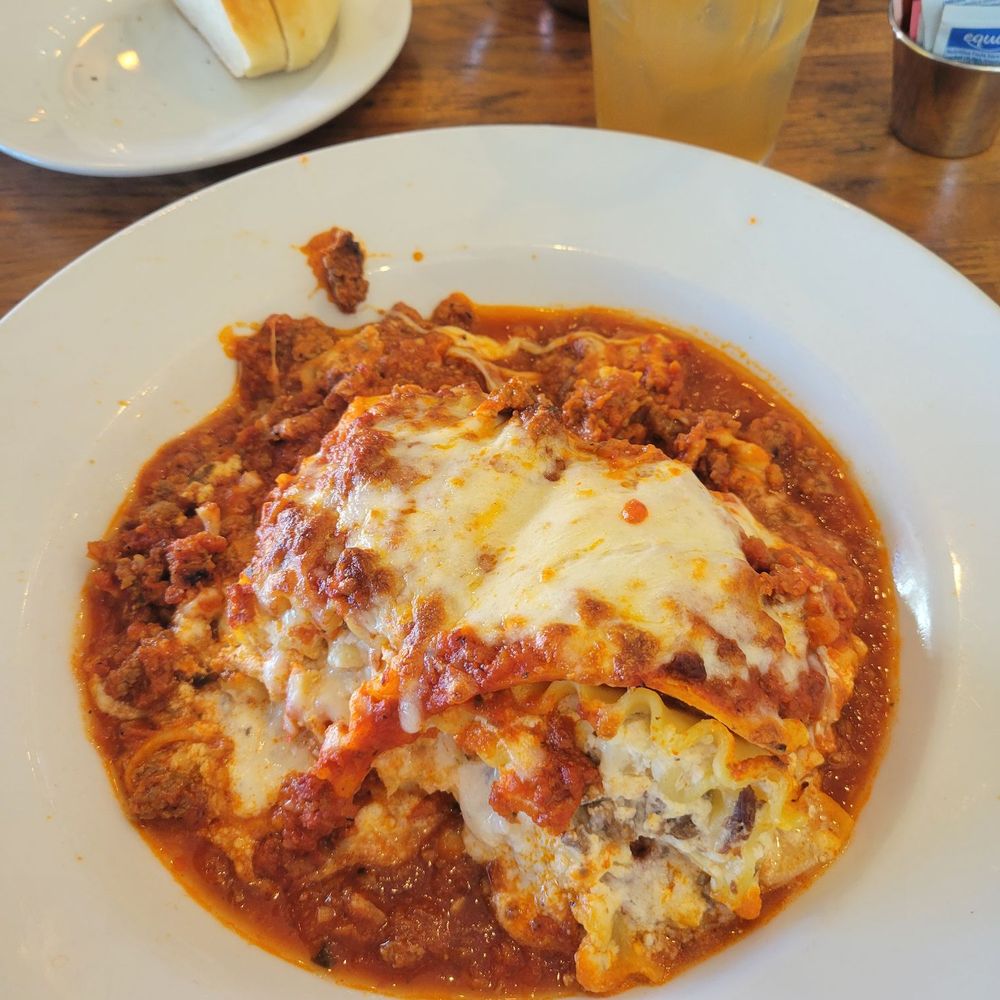 Celebrating with lasagna Celebrating with lasagna