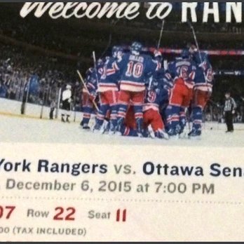 New York Rangers - Ticket I found and I have more somewhere. Posted 02/06/21 - Professional Sports Teams Near Me - New York, New York
