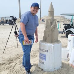 Texas Sand Fest - TV showed up for lesson area!