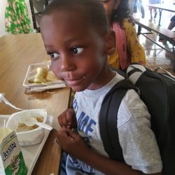 David Lubin Elementary School - Breakfast with my son at his