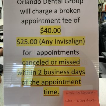 Orlando Dental Group - Appointment cancelation fees - General Dentistry Near Me - Orlando, Florida Orlando Dental Group - Appointment cancelation fees - General Dentistry Near Me - Orlando, Florida