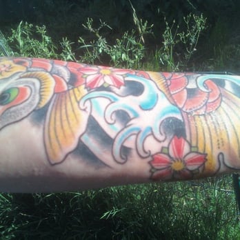 Pop's Old Town Tattoo - Bottom of the koi tat - Tattoo Near Me - Vallejo, California Pop's Old Town Tattoo - Bottom of the koi tat - Tattoo Near Me - Vallejo, California
