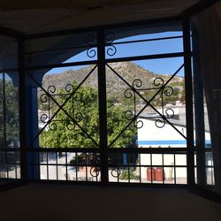 Hotel Hacienda Mulege - View from top-floor room. Pool is directly below.
