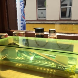 The neon boxes cutlery comes in!