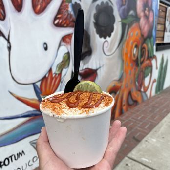 Elote - Elote in a cup. - Mexican Near Me - San Diego, California Elote - Elote in a cup. - Mexican Near Me - San Diego, California