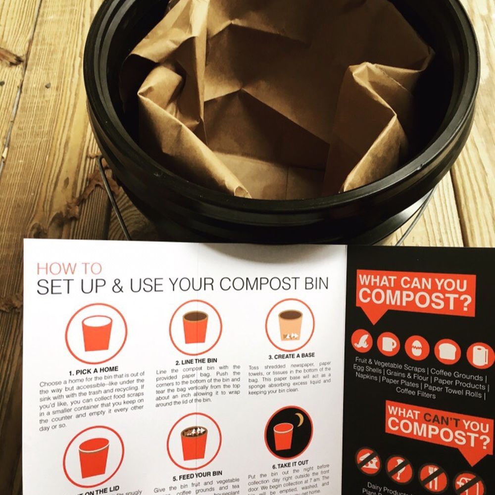 Crown Town Compost - And this is the handy booklet that gives you exactly what you can and can't compost - Recycling Center Near Me