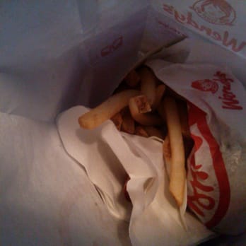 Wendy's - Jr burger and value fry left in the bag - Fast Food Near Me - Tustin, California Wendy's - Jr burger and value fry left in the bag - Fast Food Near Me - Tustin, California