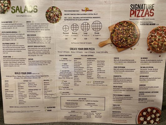 Menu photo 1 Fresh Brothers Pizza Redondo Beach Redondo Beach, CA
