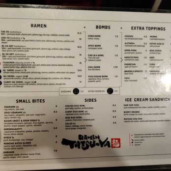 Ramen Tatsu-Ya - Menu - Ramen Near Me - Austin, Texas Ramen Tatsu-Ya - Menu - Ramen Near Me - Austin, Texas