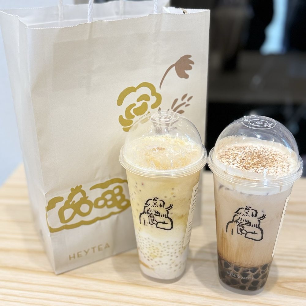HEYTEA - Mango Grapefruit Boom and Supreme Brown Sugar Bobo Milk Tea - Bubble Tea Near Me - San Jose, California HEYTEA - Mango Grapefruit Boom and Supreme Brown Sugar Bobo Milk Tea - Bubble Tea Near Me - San Jose, California