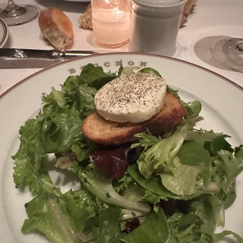 Bouchon - Warm Goat cheese salad - French Near Me - Yountville, California Bouchon - Warm Goat cheese salad - French Near Me - Yountville, California