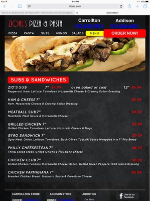Menu photo 6 Zio Al's Pizza & Pasta Dallas, TX