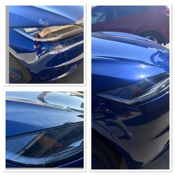 Push N Pull - Before and after - Mobile Dent Repair Near Me