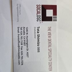 The view business card.