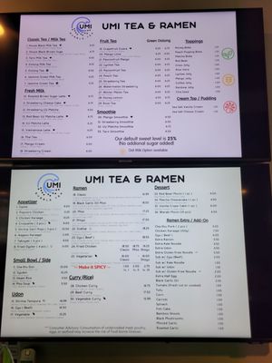 Menu photo 3 UMI Tea & Ramen Fremont, CA Menu photo 3 UMI Tea & Ramen Fremont, CA