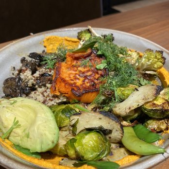 The Henry - Harvest bowl. So hearty. Wow they know how to cook veges! - Coffee & Tea Near Me - Coronado, California