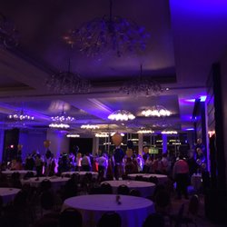 Ultimate Entertainment - Blue uplighting in Hyatt Rochester ballroom.