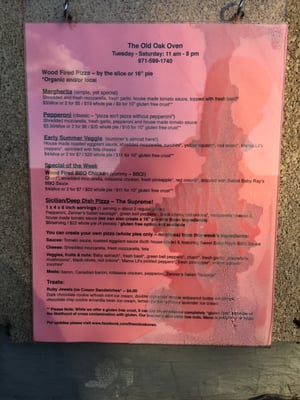 Menu photo 2 The Old Oak Oven Silverton, OR Menu photo 2 The Old Oak Oven Silverton, OR