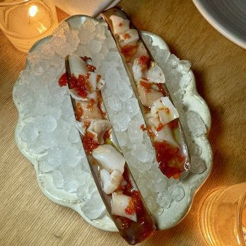 The Four Horsemen - Razor Clams - Wine Bars Near Me - Brooklyn, New York