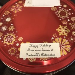 Pontarellis'automotive-Marine Service Center - Just another reminder of one of the many ways that Pontarelli's goes out of their way to show customers that they care.