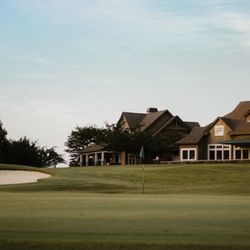 Cherokee Valley Golf Club - View from #9 Green looking up at clubhouse.