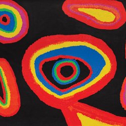 Woolloongabba Art Gallery - Netta Loogatha, My Country 2011, Synthetic polymer on linen, 121 x 91 cm