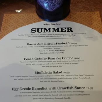 Another Broken Egg Cafe - Summer menu - Breakfast & Brunch Near Me - Pembroke Pines, Florida Another Broken Egg Cafe - Summer menu - Breakfast & Brunch Near Me - Pembroke Pines, Florida