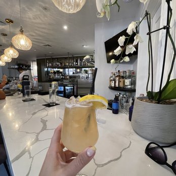 Eva Boston - Tea Time - earl grey iced tea, vodka, lemon and lavender - New American Near Me - Boston, Massachusetts