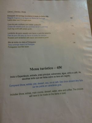 Menu photo 3 Fado em Si Lisbon, 11