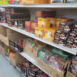 Lots of options of Vietnamese coffee and snacks