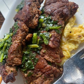 Silla Del Toro - Steak n eggs (well done suppose to be medium) - Tapas Bars Near Me - Marietta, Georgia Silla Del Toro - Steak n eggs (well done suppose to be medium) - Tapas Bars Near Me - Marietta, Georgia