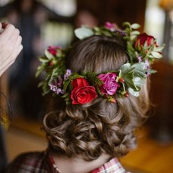 Mountain Greenery - My beautiful flower crown made by Kate