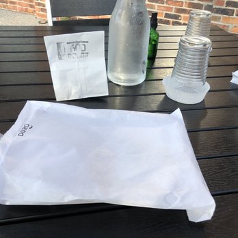 600 Kitchen & Bar - Sealed up dining essentials (napkin, silverware, and salt and pepper in the small bag) - American Near Me - Kalamazoo, Michigan