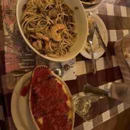 Lasagna, Joe's shrimp pasta smelled fishy Lasagna, Joe's shrimp pasta smelled fishy