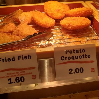Marugame Udon - Tempura Options - Fried Fish and Potato Croquette - Japanese Near Me - Costa Mesa, California