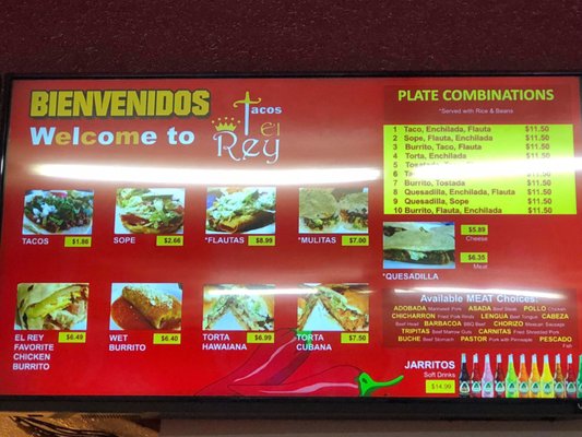 Menu photo 2 Taco's El Rey Centralia, WA Menu photo 2 Taco's El Rey Centralia, WA