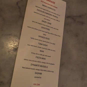KAI ZAN - Omakase Menu - Asian Fusion Near Me - Chicago, Illinois KAI ZAN - Omakase Menu - Asian Fusion Near Me - Chicago, Illinois