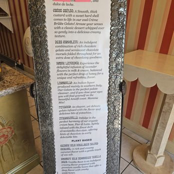 BB’s Gelateria  - List of flavors - Gelato Near Me - Fresno, California