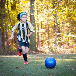 Rainbow Soccer - Go far little ball!