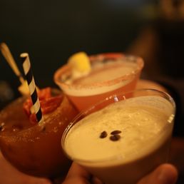 Cocktails Virgin options available