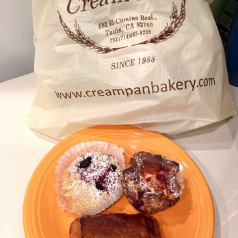 Cream Pan - Top left to right: mixed berry scone, raspberry cheesecake and chocolate croissant. - Bakeries Near Me - Tustin, California Cream Pan - Top left to right: mixed berry scone, raspberry cheesecake and chocolate croissant. - Bakeries Near Me - Tustin, California
