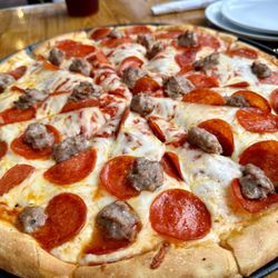 Lorenzo's Pizzeria - Large Pepperoni and Sausage Pizza